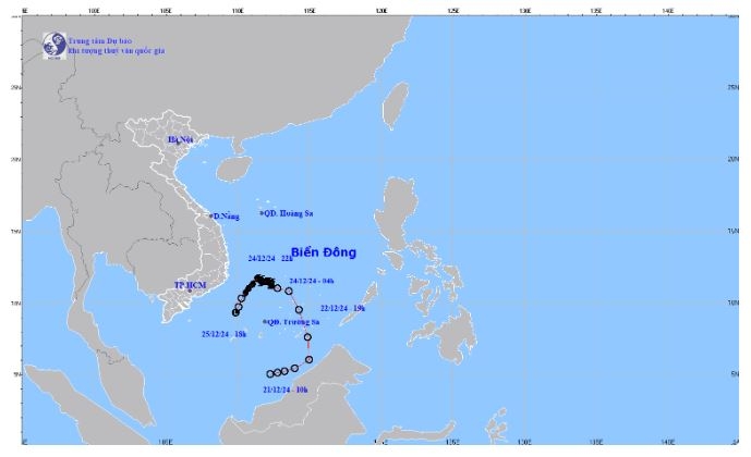 Tin cuối cùng về cơn bão số 10